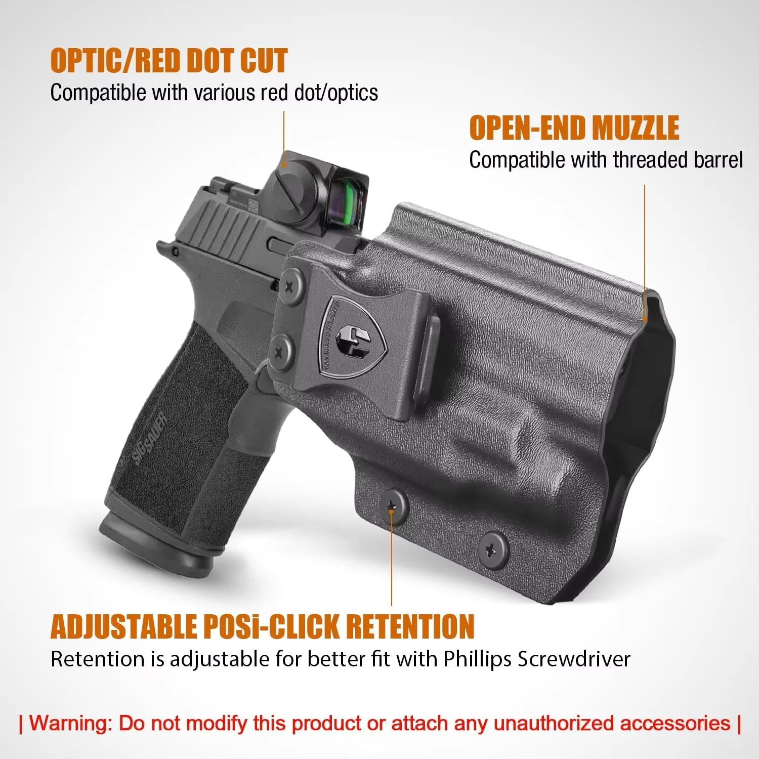 Funda Kydex IWB Sig P365 X-Macro para luces TLR-7 y HL-X - imagen 5