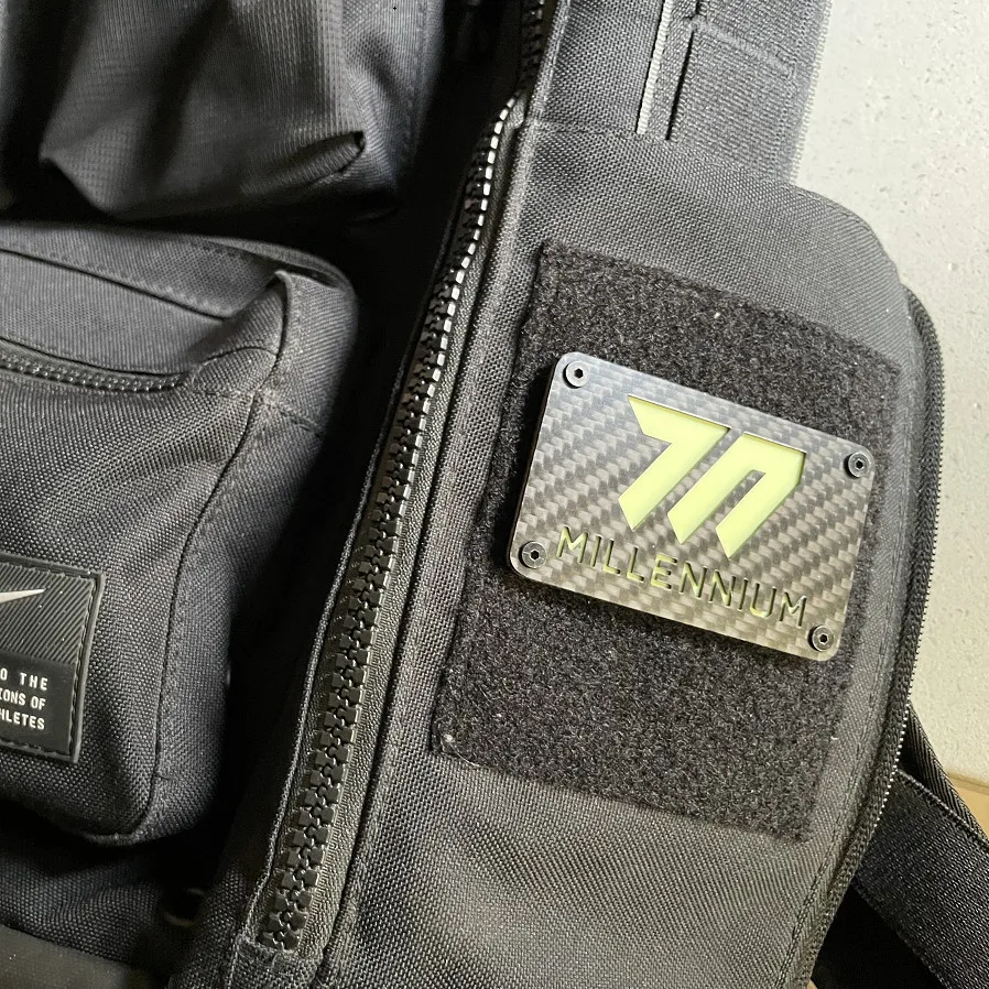 Azur Archives parches 3D brazaletes luminosos de fibra de carbono Millennium GEHENNA HYAKKIYAKO insignias tácticas caladas accesorios DIY - imagen 4