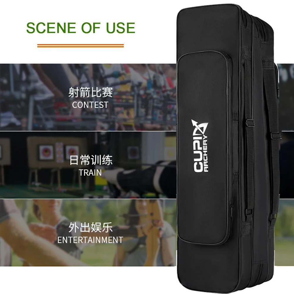 Estuche para arco CP de tela Oxford gruesa de 85cm, bolsa de almacenamiento multifuncional de gran capacidad para caza y tiro, estuche para arco dividido - imagen 4