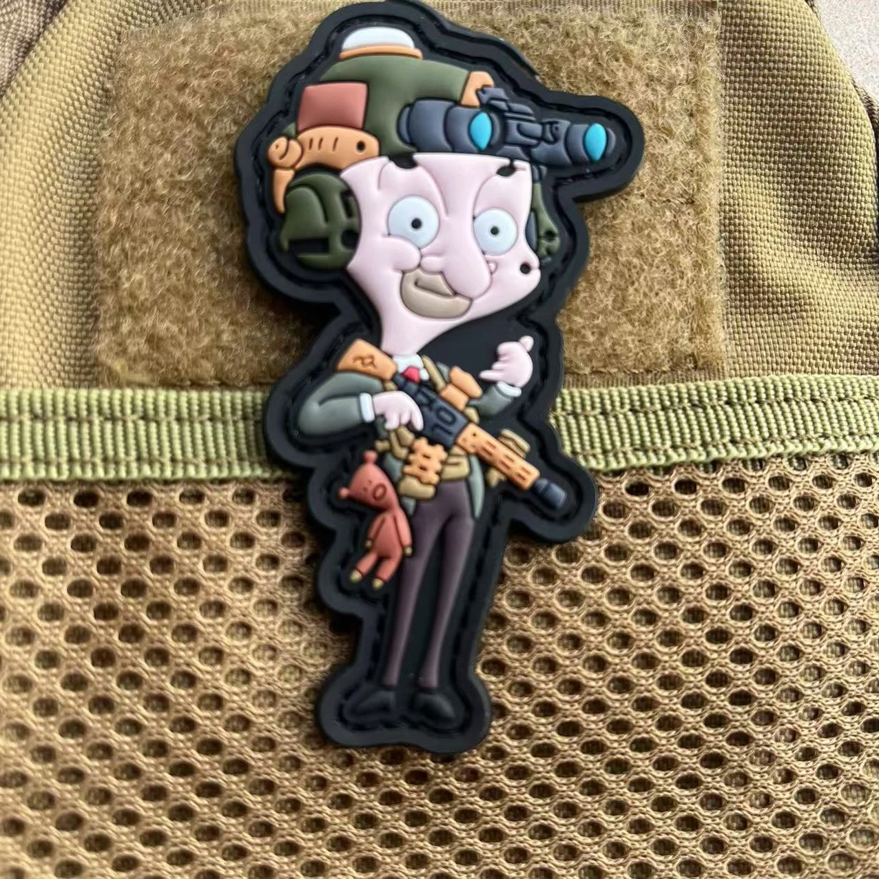 Interesantes parches de morale de señor Bean, brazalete táctico de PVC, insignia de gancho, mochila divertida y humorística, accesorios para sombrero, pegatinas - imagen 5