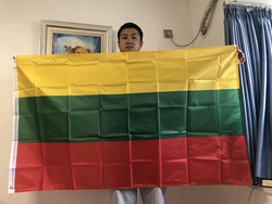 Bandera Sky Lituania poliéster para exterior e interior colgante