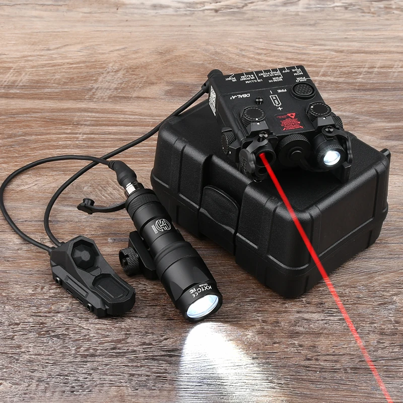 Caza DBAL A2 iluminación láser verde M600C luz de caza LED Kit de interruptor Dual con infrarrojos de caza + linterna LED M300 M600 - imagen 3