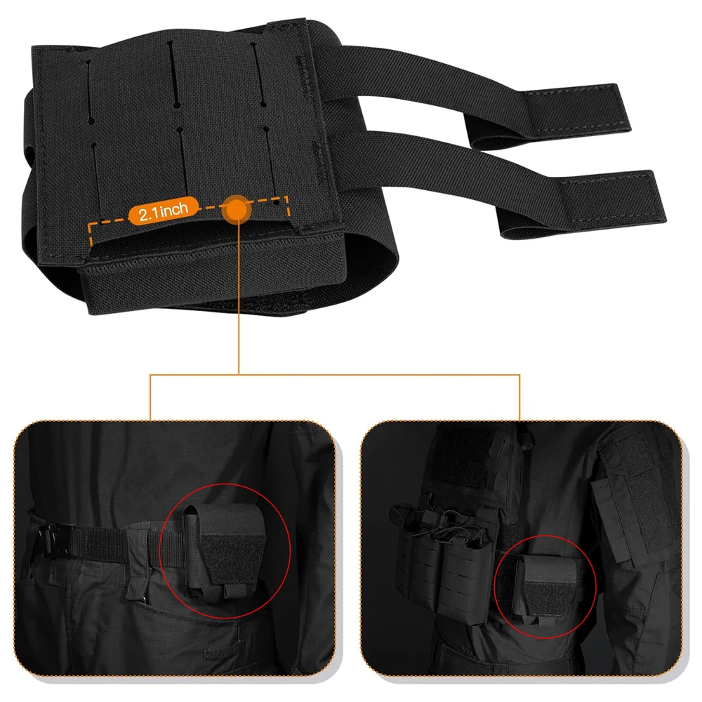 Funda para esposas, funda con grilletes Molle, funda para puños y cinturón, chaleco para cinturón de servicio, accesorios para aplicación de la ley, bolsa de caza al aire libre - imagen 3