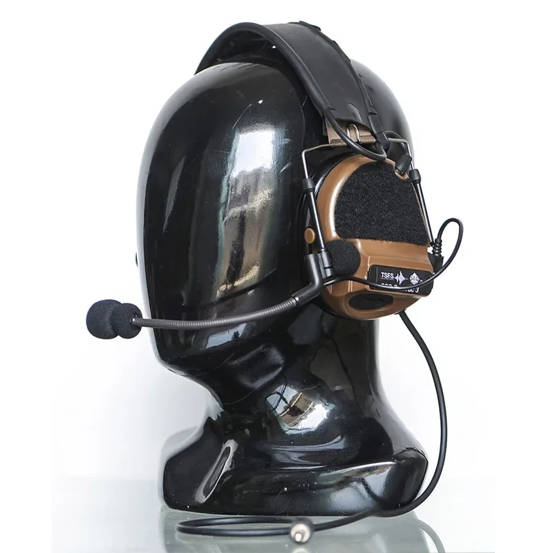 1 par de pegatinas tácticas COMTAC3 con gancho y bucle para auriculares, pegatinas de protección decorativas para auriculares - imagen 5