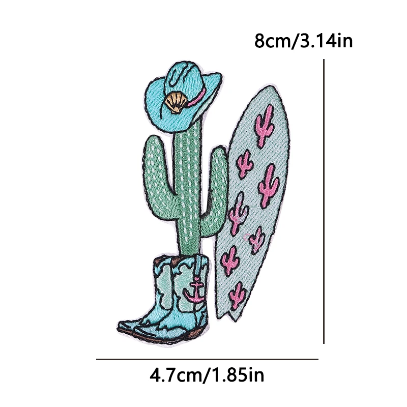 Parche bordado con tema del Salvaje Oeste, diseño vaquero Vintage para chaqueta, sombrero, mochila, parches de estilo occidental, decoración DIY - imagen 5