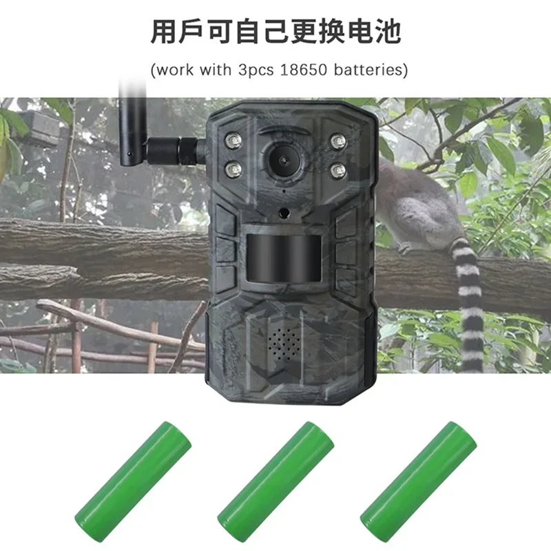 Cámara inalámbrica para caza de vida silvestre, aplicación 4G LTE, 15M, visión nocturna infrarroja, cámara de rastreo para caza, 2,7 K, HD, 14MP, cámara activada por movimiento - imagen 2