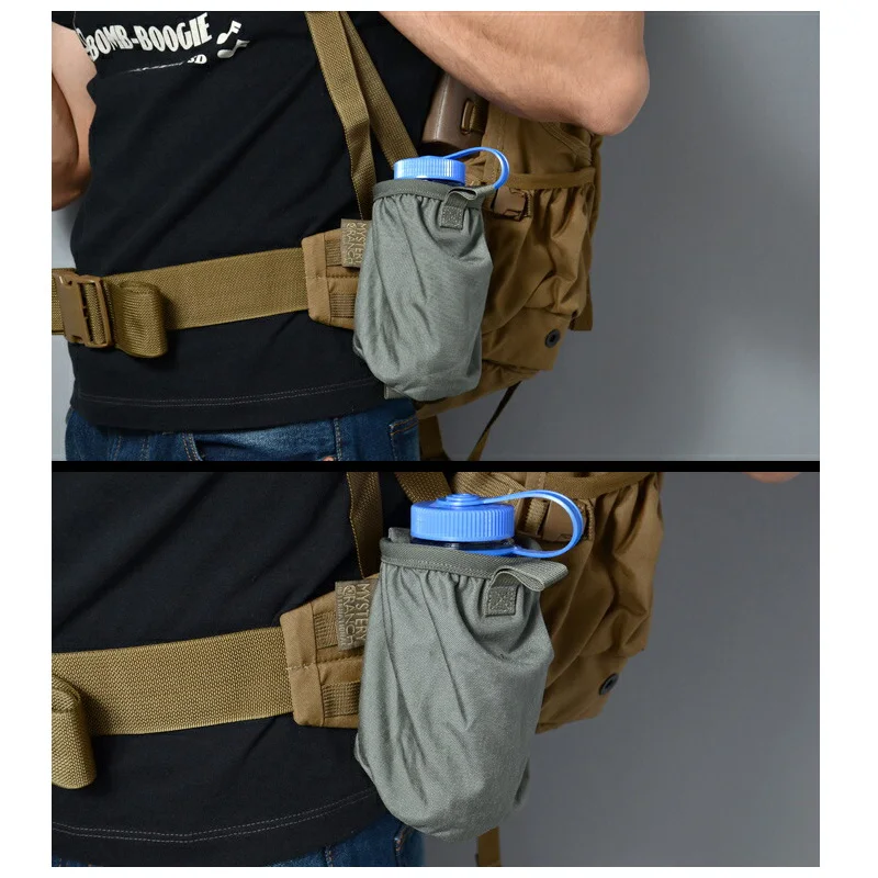 Portavasos de agua portátil táctico 500D, bolsillo para botella Ex, bolsa táctica para botella de agua Molle importada - imagen 5