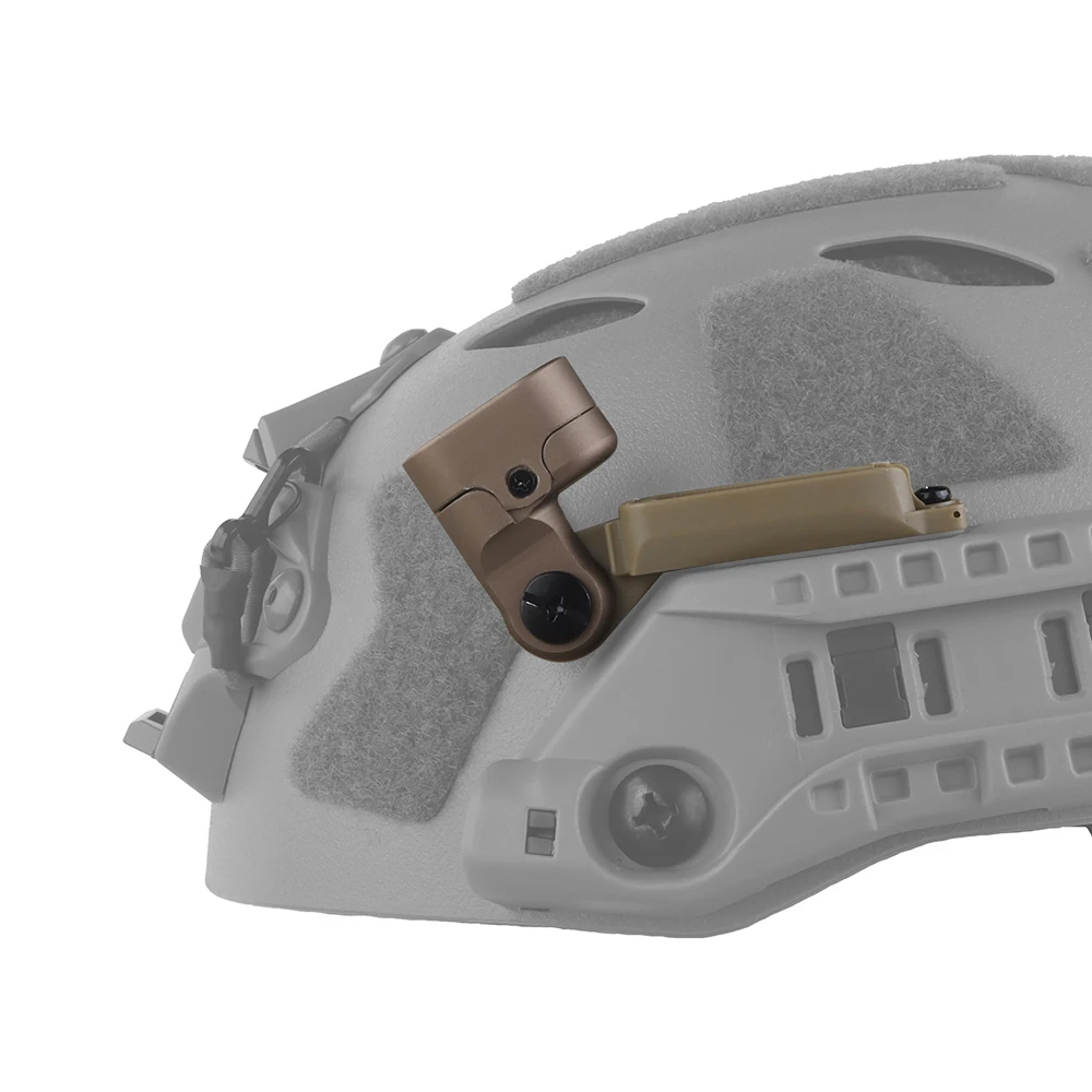 Luz de riel de arco Modular táctica, lámpara LED IR/blanca para casco, caza, entrenamiento Airsoft, equipo de supervivencia para acampar - imagen 3