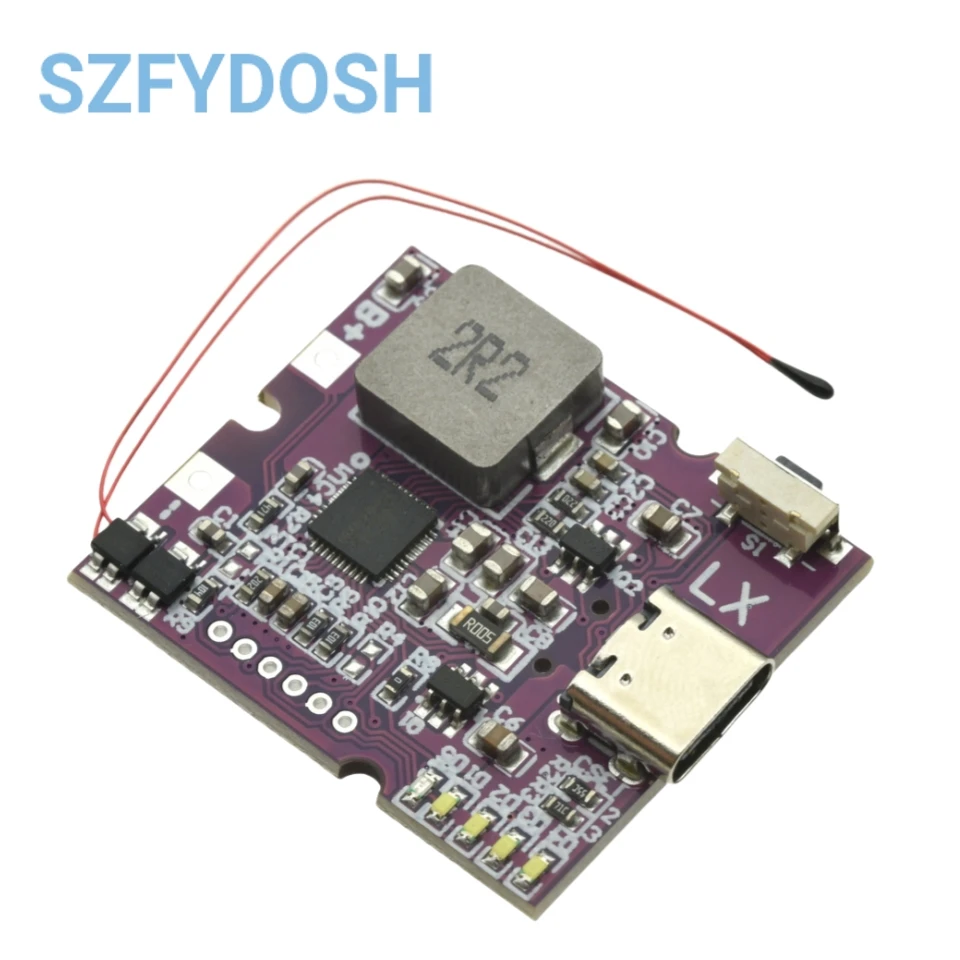 Banco de energía de 22,5 W, módulo de banco de energía móvil de carga rápida bidireccional para placa de cargador de batería de litio compatible con QC4 + - imagen 3