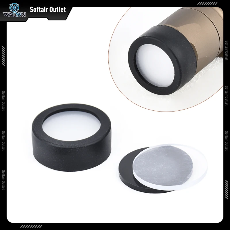 Filtro IR Airsoft Surefir M300 M600 linterna pantalla de luz suave cubierta protectora compatible con lámpara exploradora Wadsn M300A/M300B/M600C/M600B - imagen 5