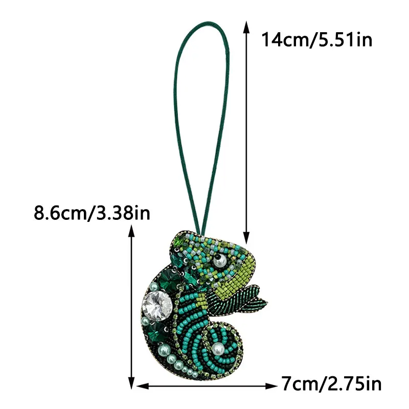 Abalorio para bolso con cuentas hecho a mano en 3D, parches de cordón con cuentas de cristal, colgante de cuerda de diamantes de imitación, regalo ideal para ella - imagen 5