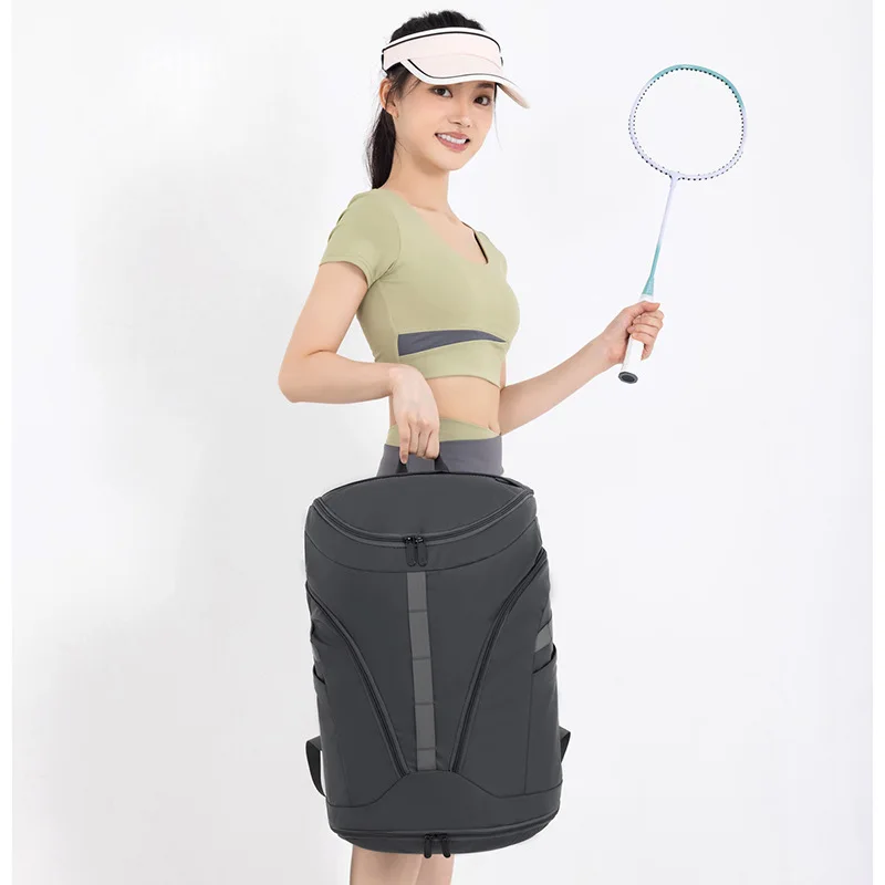 Mochila de escalada, deportes, bádminton, 1-2 raquetas, bolso seco, húmedo, para acampar al aire libre, senderismo, bolsa con zapatos, mochila de baloncesto - imagen 3