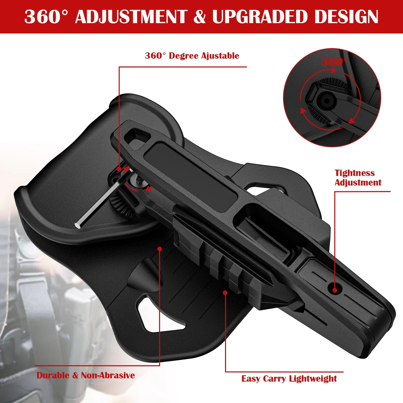 Funda para pistola Glock 9mm/SW40/357 que tiene una carril para pistola para todas las pila doble - imagen 2