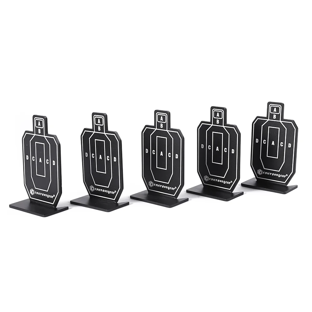 Emersongear 5 unids/set táctico para IDPA aluminio MINI placa objetivo decoración de exhibición muestra Milsim al aire libre 39x67mm EM9644 - imagen 5