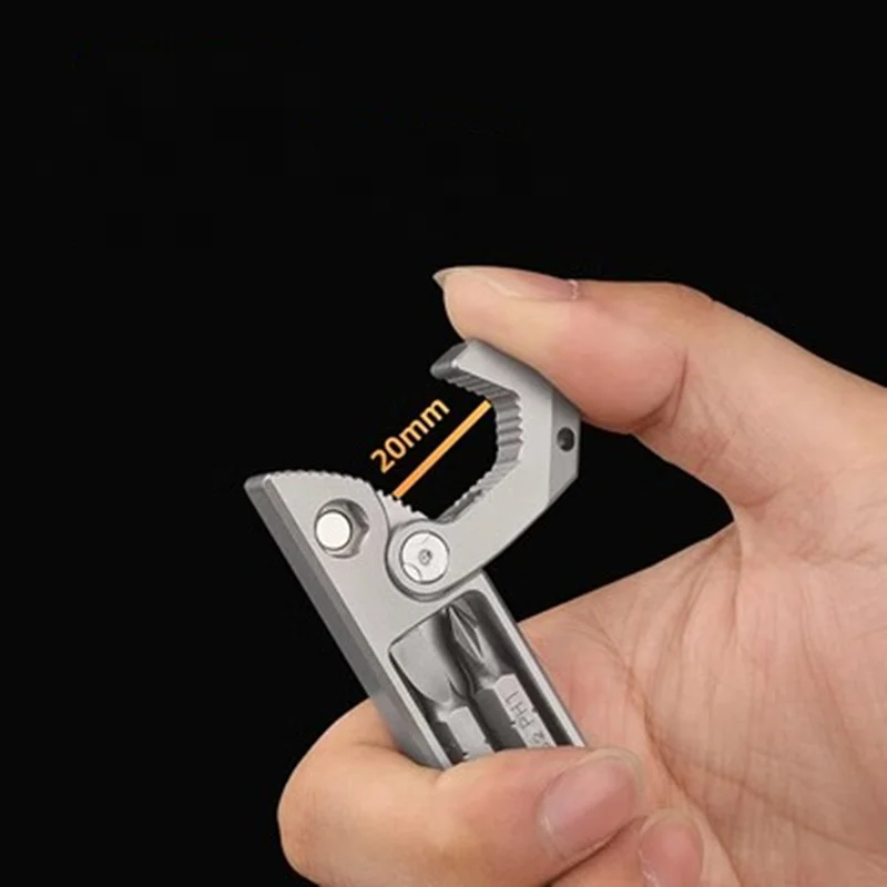 Herramienta multifunción de aleación de titanio TC4, destornillador, Abrebotellas de palanca con supervivencia al aire libre Edc - imagen 3