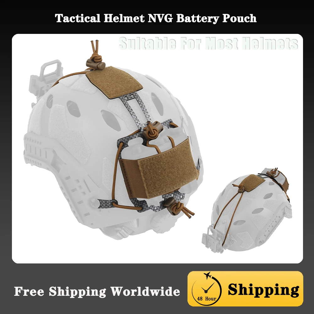 Bolsa batería NVG en forma de T para casco táctico PVS-31