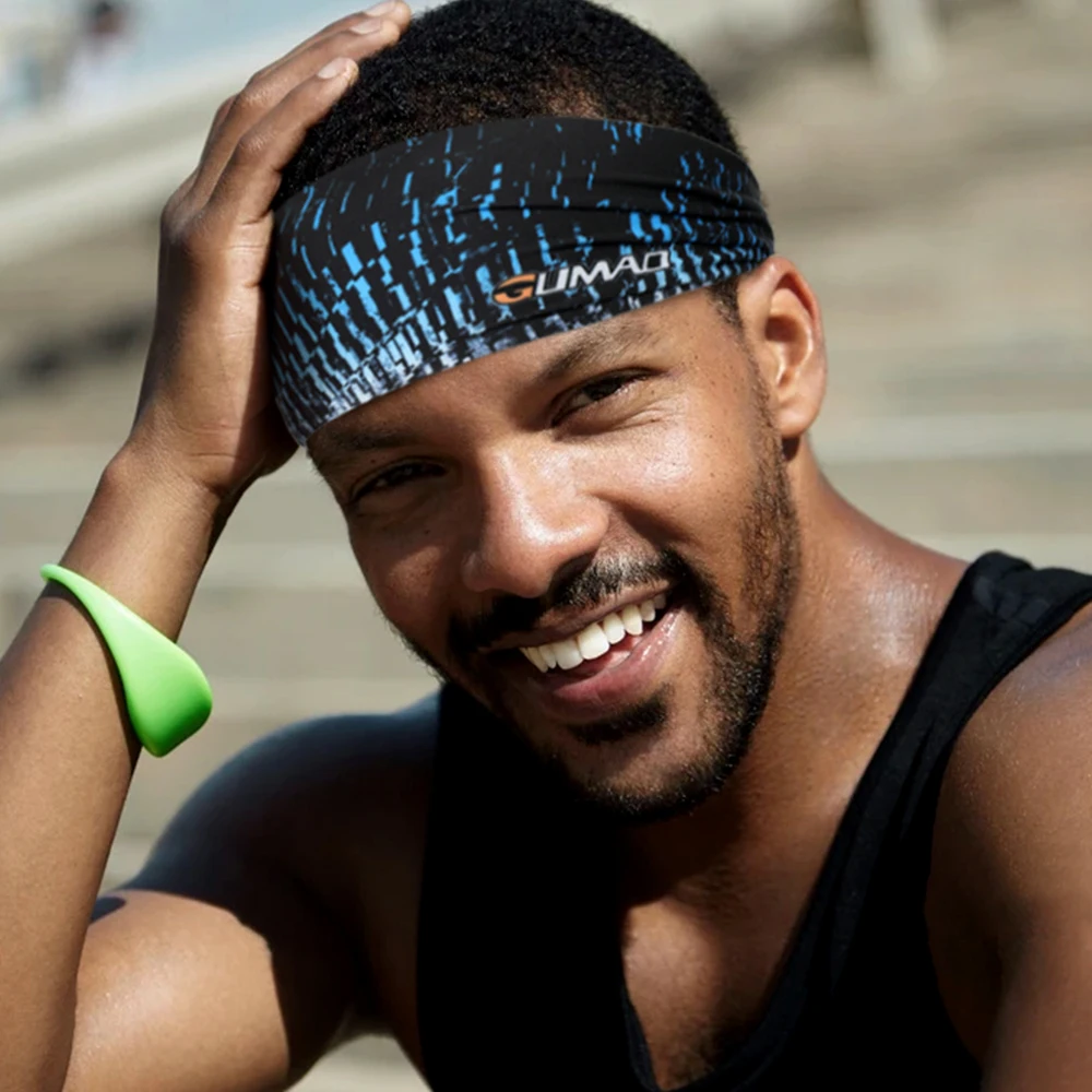 Diadema deportiva de bádminton para hombre, banda para el pelo para tenis, correr, trotar, gimnasio, absorbe el sudor, de secado rápido, banda para la frente - imagen 3