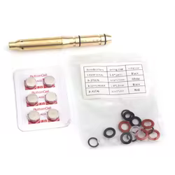 Mira láser táctica.177/.22LR/.223 Rem/9mm/7,62mm Cal cartucho colimador láser de punto rojo Boresighter