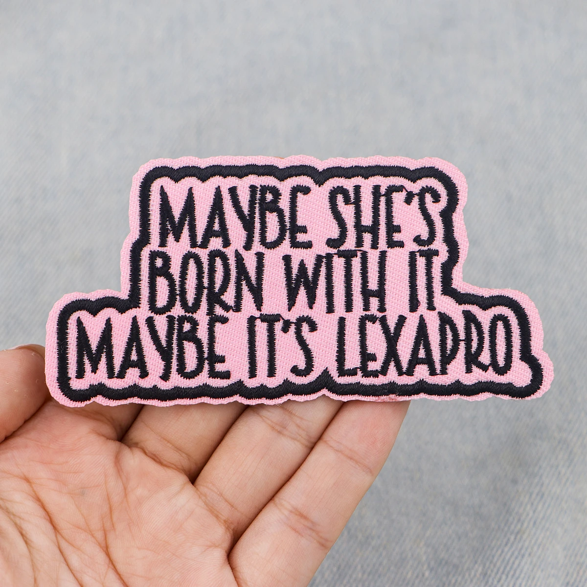 Parche bordado con letras, citas divertidas, parches para planchar para ropa, parches termoadhesivos para ropa, insignias para coser DIY - imagen 3