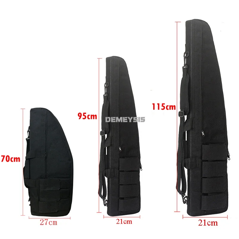 Bolsa para pistola de 70, 95 y 115cm, bolsa táctica para Rifle, mochila, carabina de francotirador, tiro Airsoft, bolsos de hombro para herramientas de caza - imagen 2