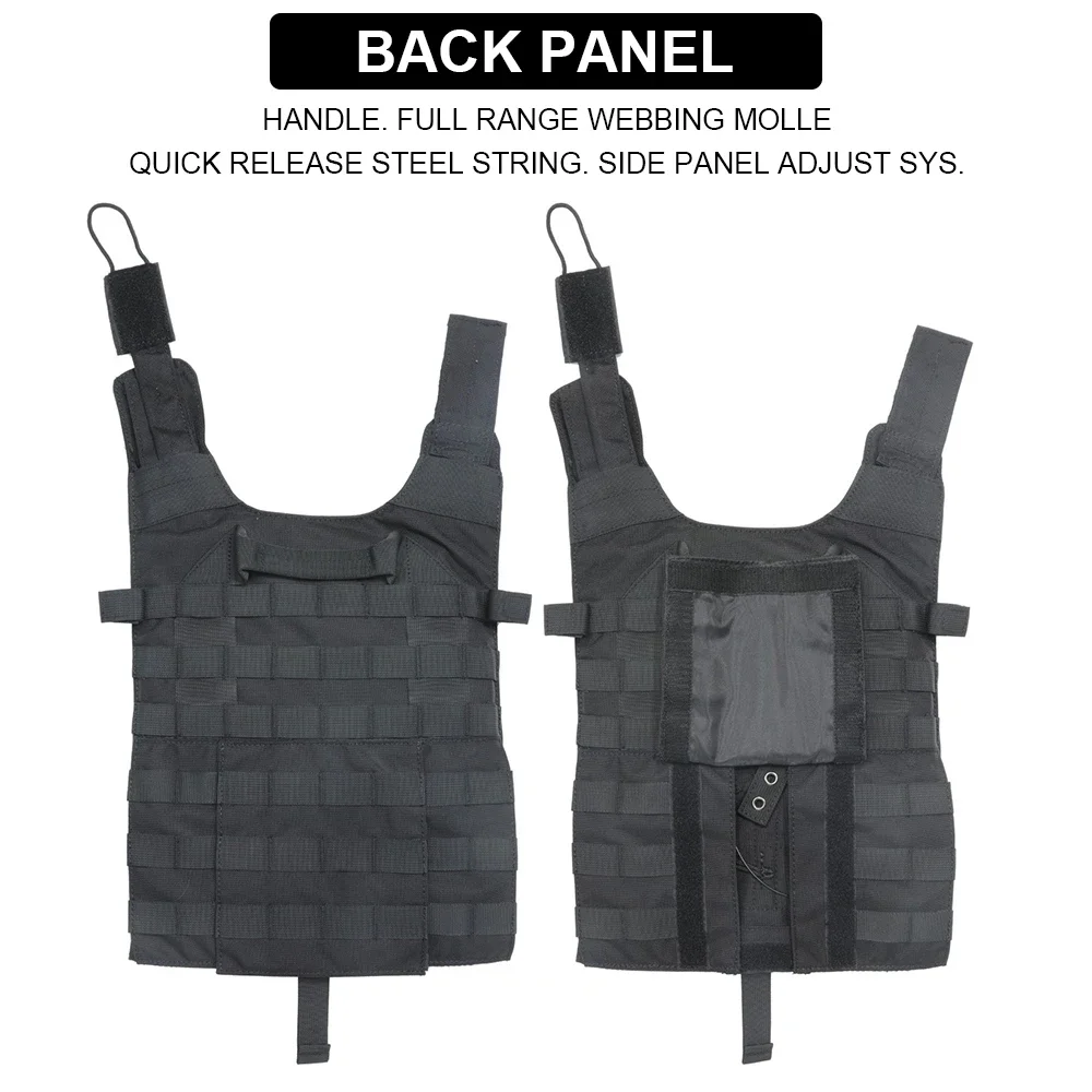 SINAIRSOFT-chaleco táctico Molle Airsoft, armadura corporal de combate, portador de placa con bolsas para revistas, chalecos de caza - imagen 5