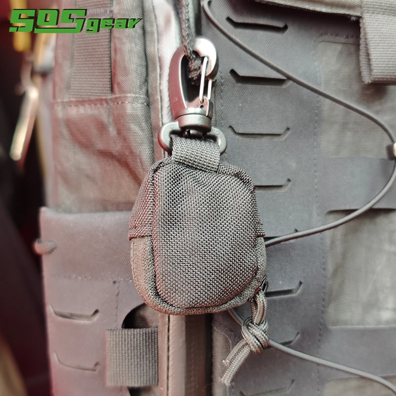 Paño para lentes portátil de instalación rápida con bolsa lateral con gancho y bucle EDC - imagen 4