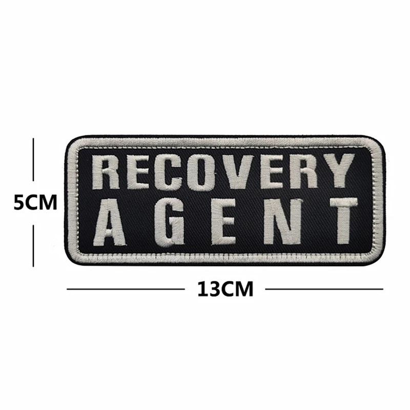 Parches bordados con letras en inglés, parche con tiras tácticas, gancho para el brazo, pegatinas grandes para accesorios de ropa - imagen 3