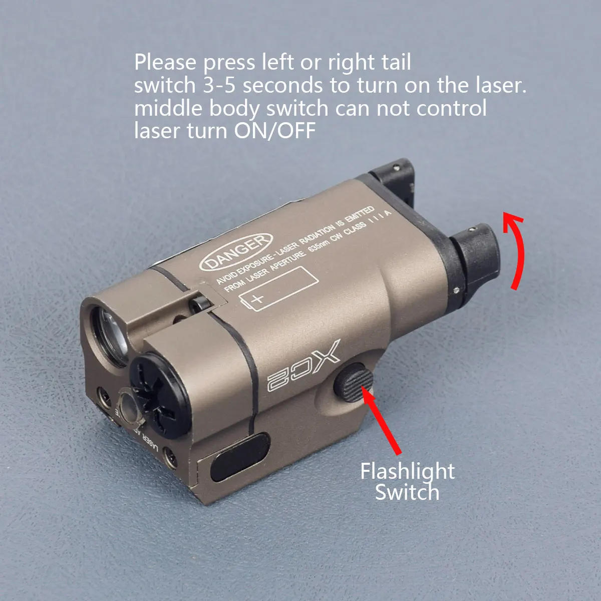 Pistola táctica de Metal SF XC1 XC2, luz de explorador, lámpara de pistola Airsoft Surefir, linterna para GLOCK 17 19 18C P320, riel Picatinny de 20mm - imagen 4