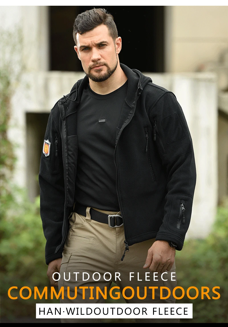 Chaqueta Táctica HAN WILD - Detalle de bolsillos