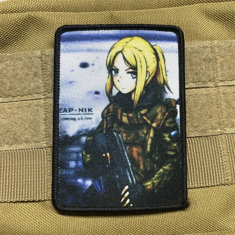 Parches tácticos de Manga para niñas, insignia de moral rusa táctica, brazalete militar, apliques para mochila - imagen 4