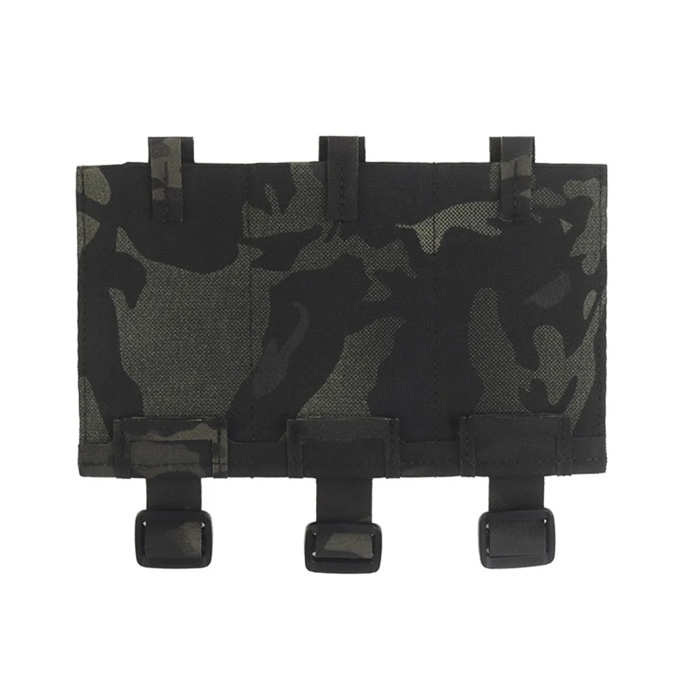 Panel de bolsa táctica elástica Triple Mag, montaje MOLLE multiusos, chaleco de caza, portador de placa, bolsa para revistas, accesorios para ampliar - imagen 5