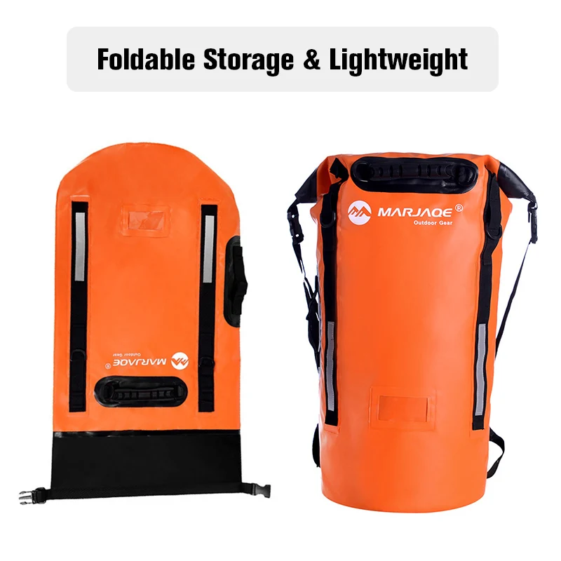 Bolsa seca impermeable de PVC de 30L y 40L, bolsa de natación para playa para hombre y mujer, bolsa flotante de agua para Rafting y océano, paquete de almacenamiento XA305A - imagen 5