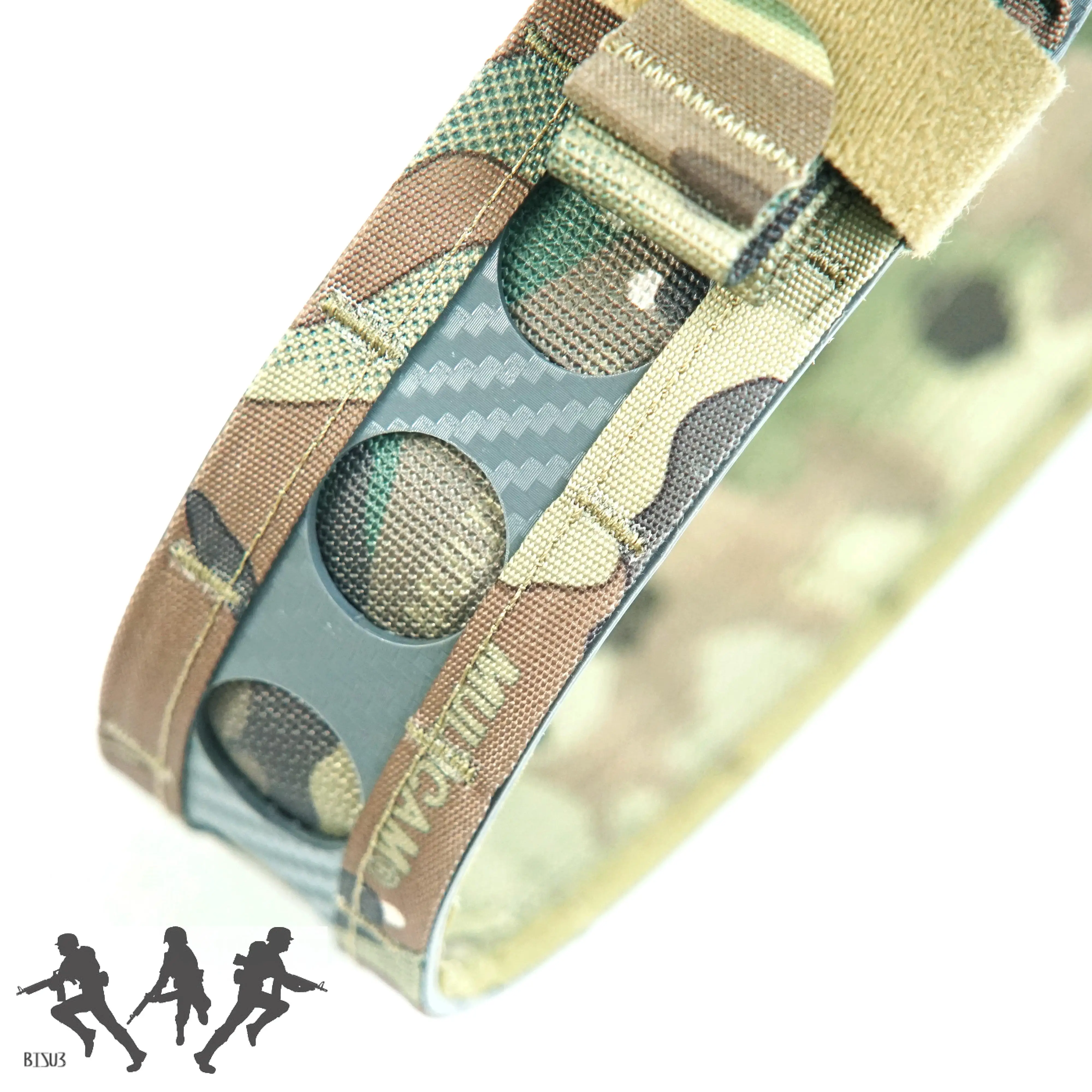 Cinturón táctico de bisonte con forma de sello de cintura, hebilla de Metal, cinturilla militar Airsoft, cinturón estilo interior y exterior estilo Ferro - imagen 4