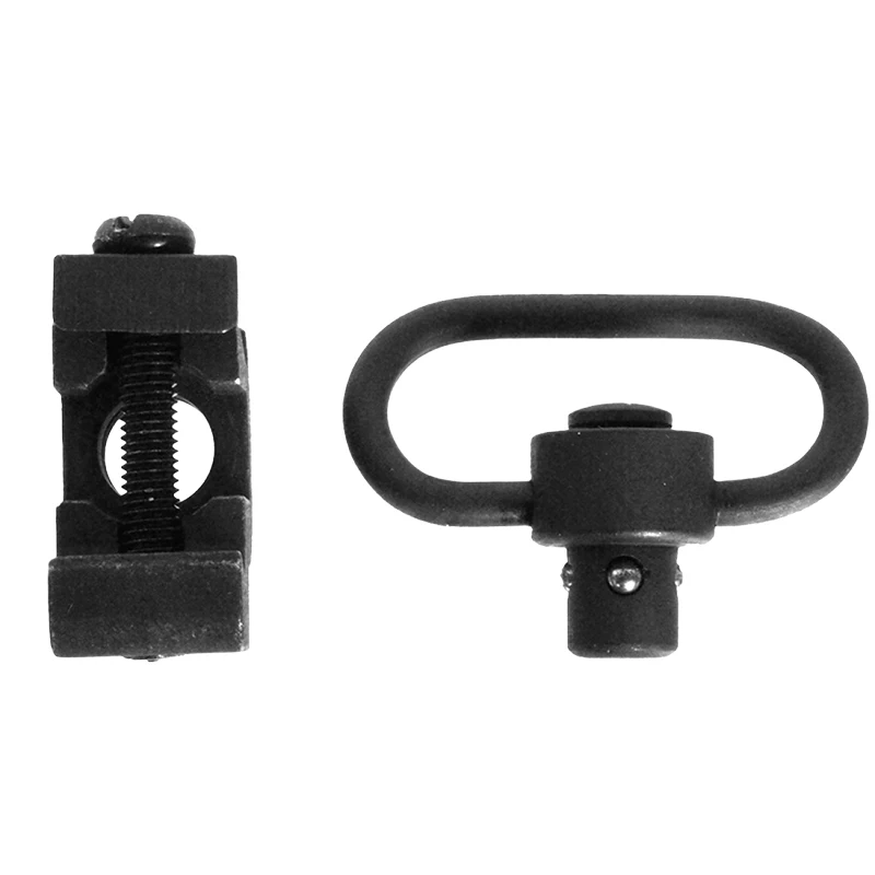 VMASZ Correa acolchada de metal con hebilla en espiga, correa de liberación rápida giratoria con montaje en riel Picatinny (A) - imagen 3