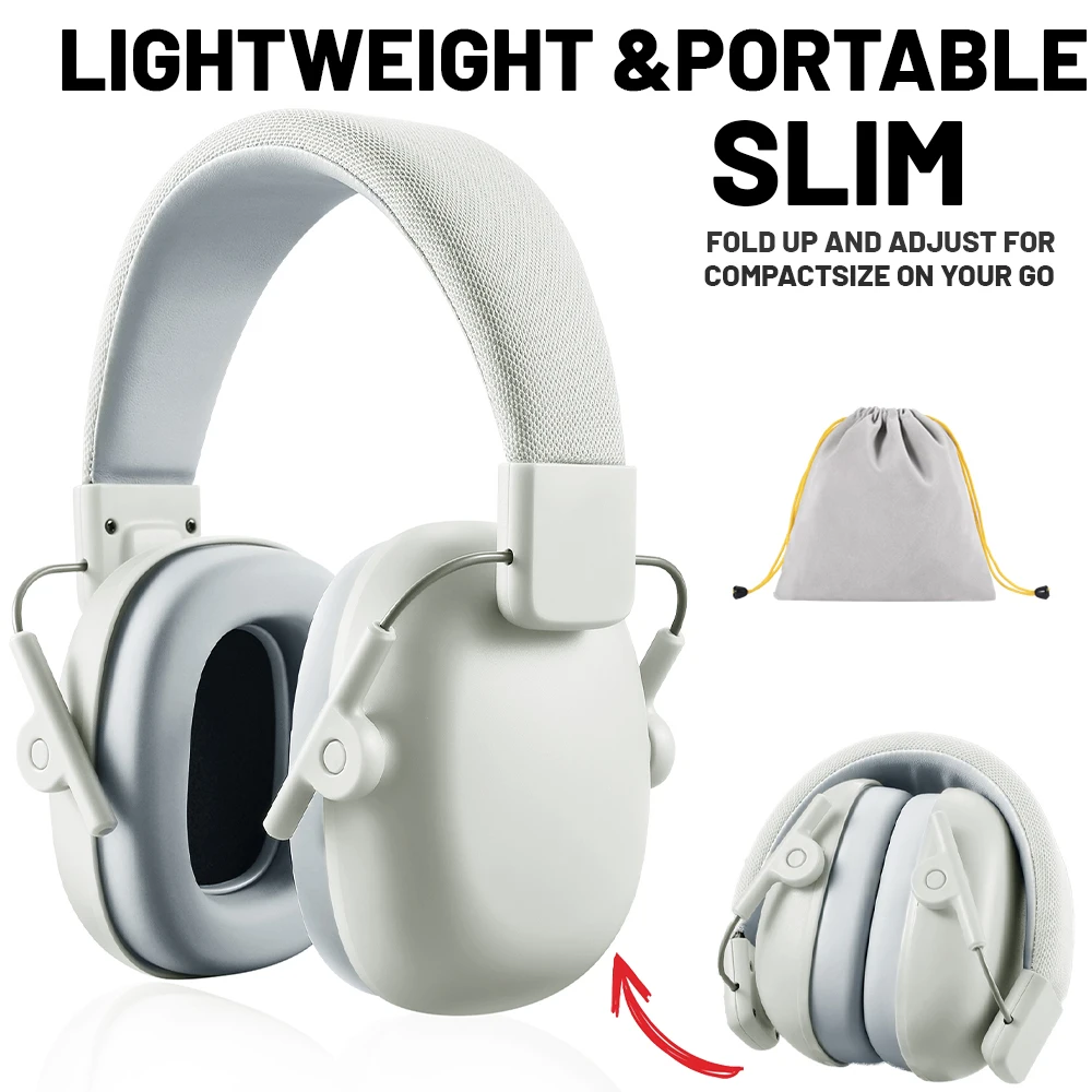 Orejeras de protección auditiva para niños, protectores auditivos para bebés, orejeras con reducción de ruido para autismo, niños pequeños, lectura y dormir - imagen 2