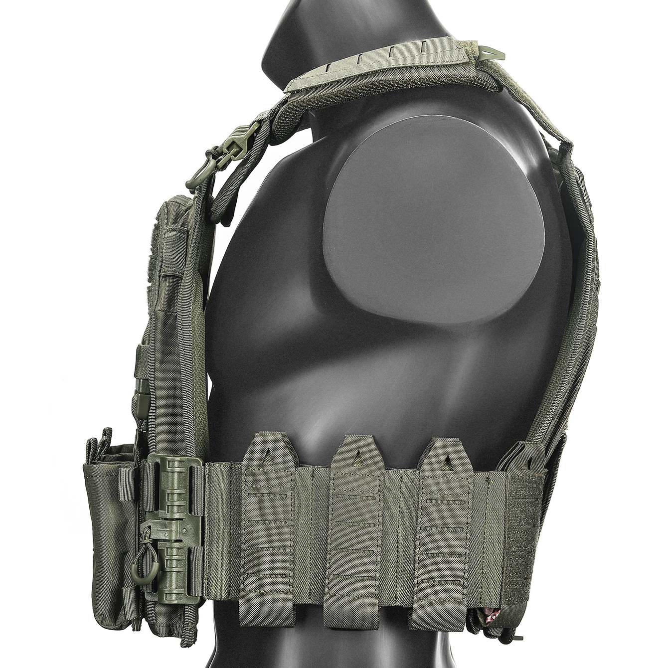 Camiseta sin mangas para adiestramiento al aire libre, paquete de artículos con triple pecho, chaleco de entrenamiento extendido MOLLE (incluida la bandera de EE. UU.) - imagen 5