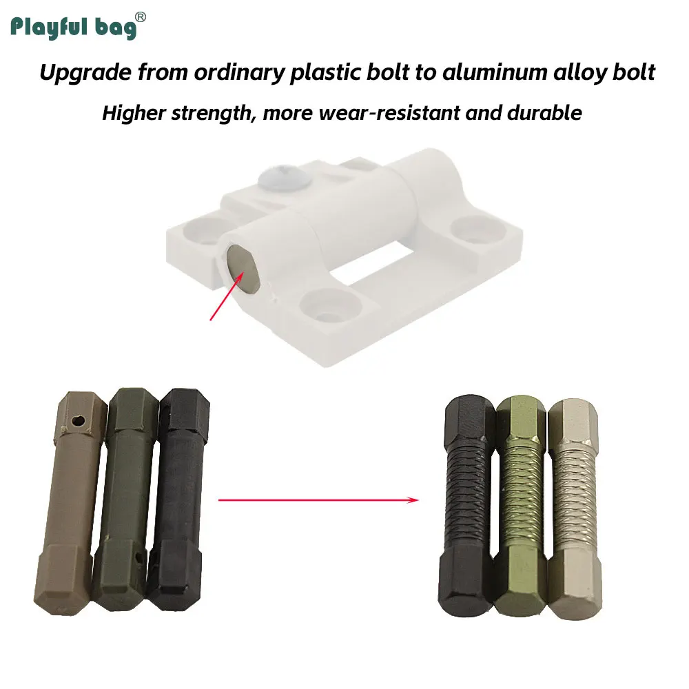 Bisagra táctica mejorada para tablero de navegación, Material de nailon, perno de aleación de aluminio 130 °   Apertura y cierre NA85 - imagen 3