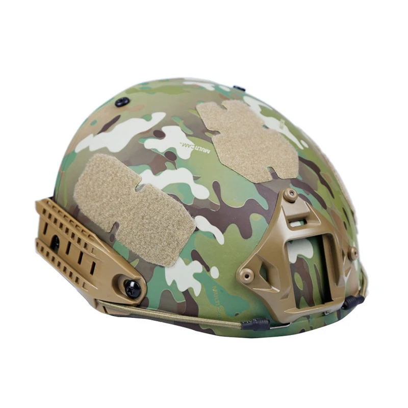 Casco táctico con montura visión nocturna – Protección entrenamiento paintball - imagen 3