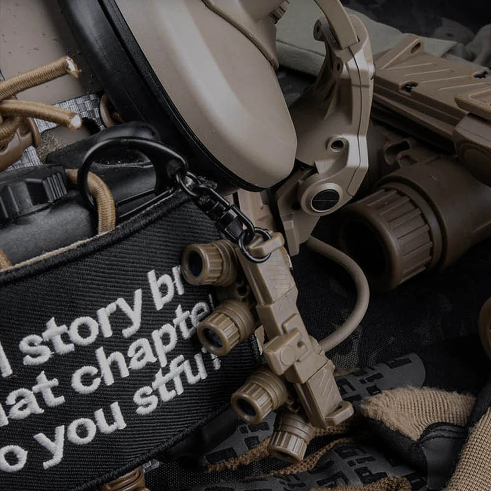 GPNVG 18 llavero modelo de gafas de visión nocturna, llavero de mochila estilo equipo de caza táctico CS, regalos de dibujos animados colgante de coche de juguete - imagen 5