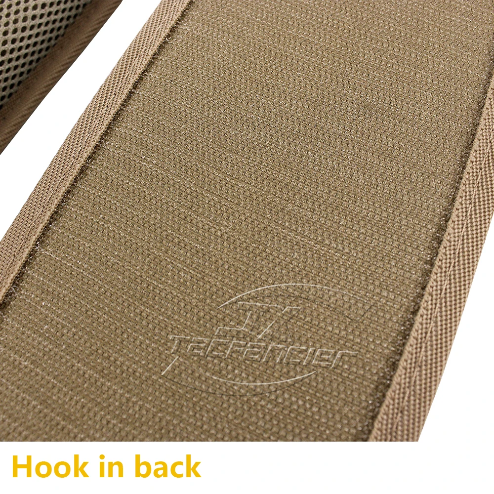 Almohadilla para chaleco táctico, placa de malla de espuma EVA, cojín acolchado, deflector suave, gancho y bucle, accesorios para chaleco de caza - imagen 4