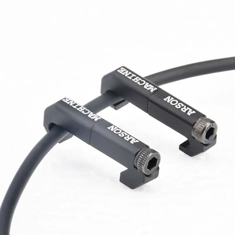 Sistema Táctico de guía de alambre de Metal, cubierta de riel Picatinny de 20mm para PEQ DBAL-A2 M600, interruptor de linterna, Clip de Cable, cola fija, 2 unids/set - imagen 5