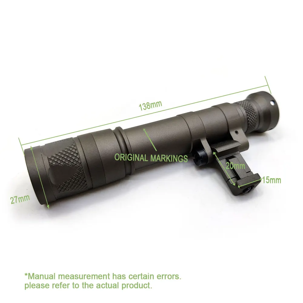 Linterna táctica SOTAC-GEAR para riel Picatinny, LED con mando trasero - imagen 2