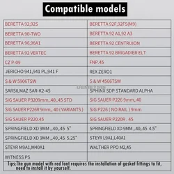 Funda táctica pistola extracción rápida, cinturón compatible