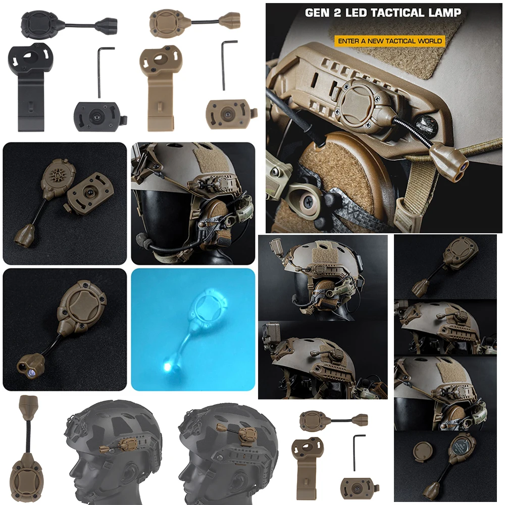 Nueva linterna láser para caza al aire libre, luz táctica, interruptor para casco, MPLS, sistema de iluminación Modular para personas, lámpara LED ultrabrillante doble - imagen 2