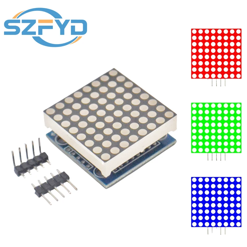 Módulo de Control de matriz de puntos MAX7219, controlador de Control de microcontrolador, KIT DIY, módulo LED MCU, módulo de pantalla