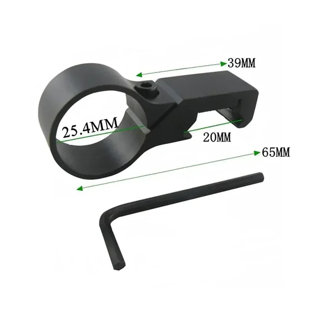 Montaje de linterna Picatinny Offset, montaje de anillo de riel Picatinny de liberación rápida, montaje de luz, montaje de Vista láser, caza Mlok