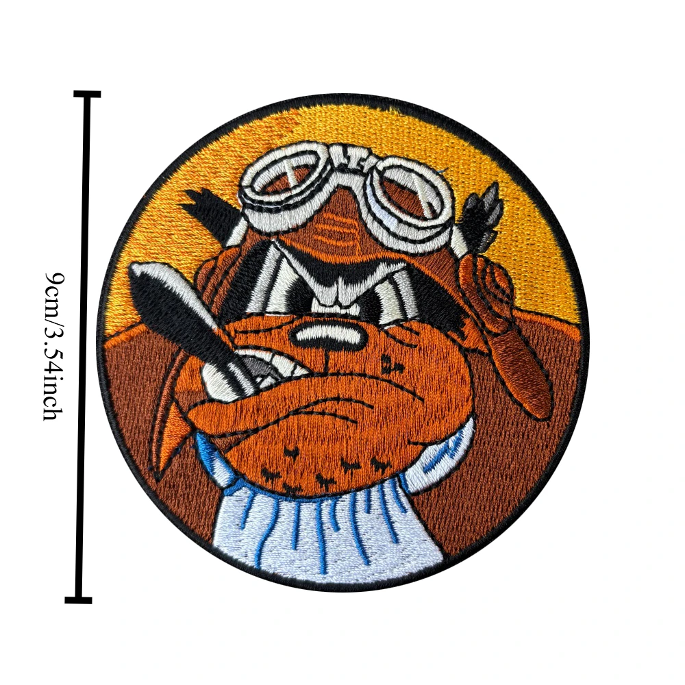 Parches de insignia de moral del escuadrón bombardero, parche bordado con gancho y bucle de piloto del diablo, brazalete militar, pegatinas tácticas para mochila - imagen 2