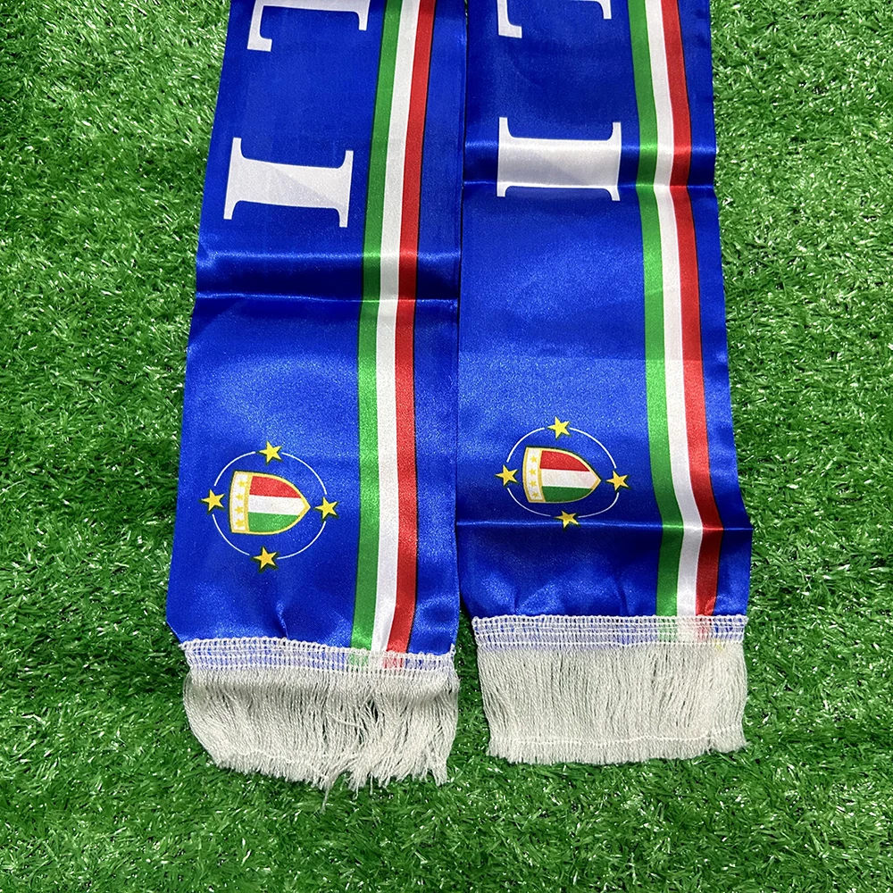SKY FLAG Italia bufanda 13*140 cm doble impreso bandera de Italia mancha fútbol Italia bandera nacional italiana bufanda decoración deportiva - imagen 3
