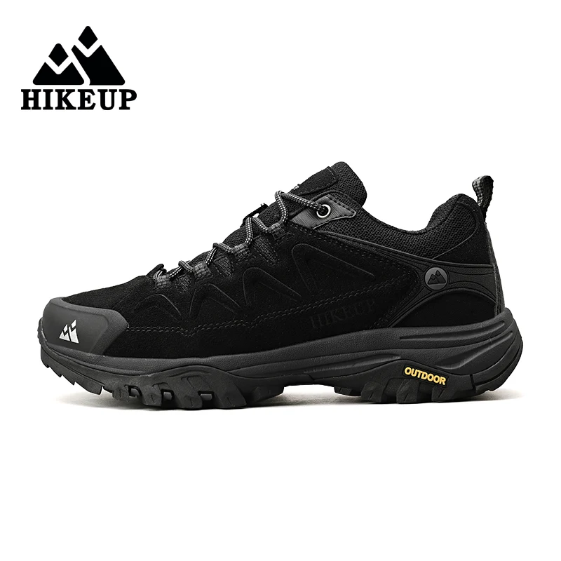 HIKEUP-zapatos de senderismo de cuero para hombre, zapatillas de Trekking para turismo, montaña, escalada, Trail, trotar, venta directa de fábrica - imagen 5