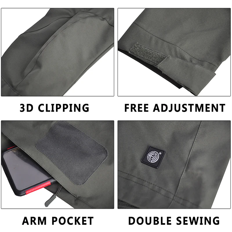 HAN WILD-Chaqueta de campo táctico para hombre, chaqueta de senderismo con capucha, impermeable, para caza al aire libre, Airsoft, Paintball, abrigo de Camping - imagen 5